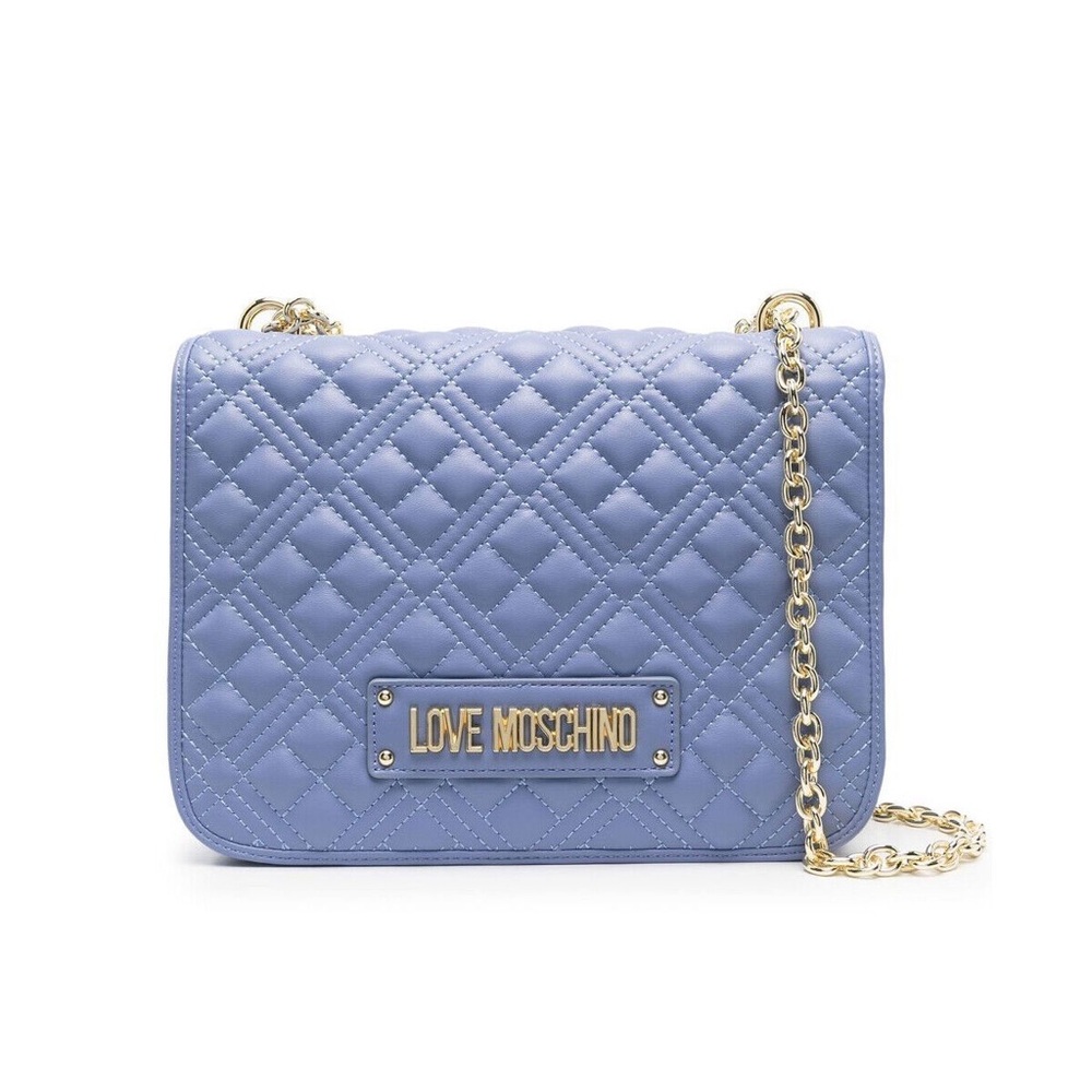 Love Moschino Blue Quilted Shoulder Bag